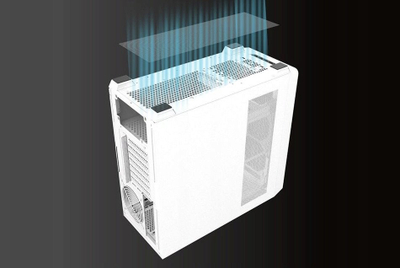 Kasë kompjuteri DarkFlash DS900WD, Midi Tower, e bardhë, pa ventilatorë