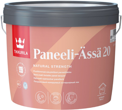 Llak për dru Tikkurila PANEELI-ÄSSÄ 20 EP, 2.7L, gjysmë i mat, transparent