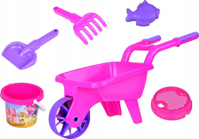 Set lodrash me rërë Dede, me karrocë, plastikë, shumëngjyrësh