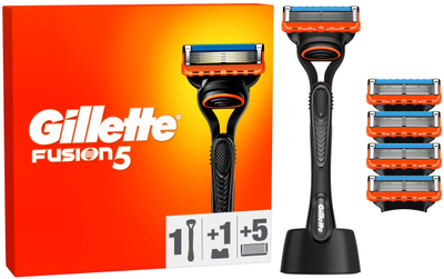 Brisk rroje Gillette Fusion5 me mbajtëse, 5 tehe rezervë