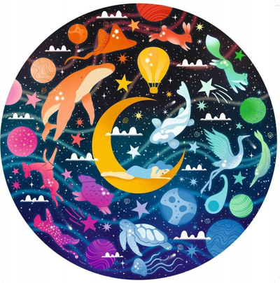 Puzzle Ravensburger Color Palette Dreams, 500 copa, rreth, me ngjyra plot
