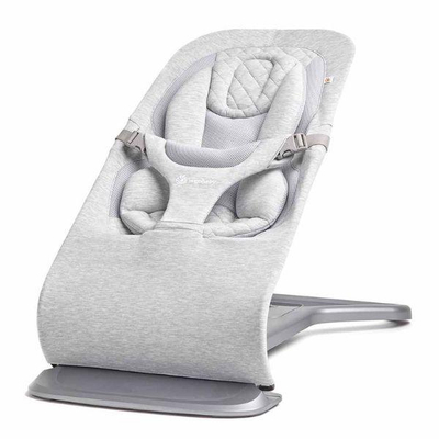 Shezlong bebe Ergobaby Evolve 3 në 1, ergonomik, i hirtë i çelët