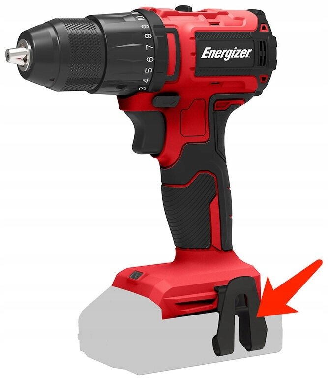 Trapano/vidhosëse Energizer 3DR030, brushless 20V, 40Nm, 10mm, e kuqe e zezë