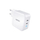 Полнач за ѕид Choetech PD 100W GaN, две порти USB C, со кабел USB C, бел