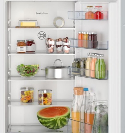 Frigorifer i integruar Bosch KIR41NSE0, 200L, Eco Airflow, i bardhë