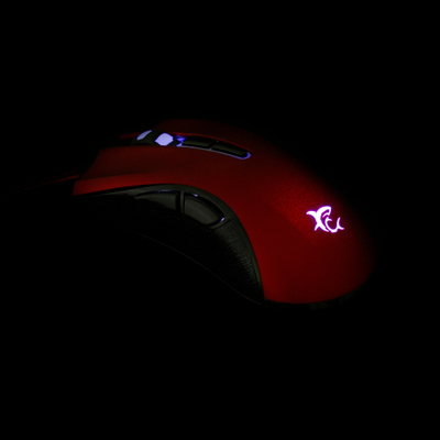 Mouse Gaming White Shark GM-1601 Spartacus, i kuq