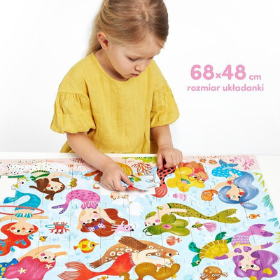 Puzzle magjik CzuCzu Mermaids, 60 pjesë, shumëngjyrësh