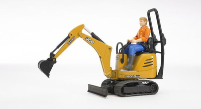 Set lodër Bruder JCB Micro Eskavator 8010 CTS bworld, figurë punëtori