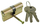 Cilinder bravë Brass Cylinder Insert, simetrik 62mm, 3 çelësa, ngjyrë bronzi