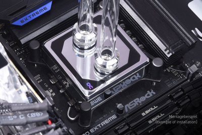 Bllok uji Alphacool 13083, bakër dhe bronz, RGB 5 V, krom