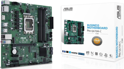 Pllakë amë Asus Pro Q670M-C-CSM, DDR5, PCIe 4.0, i zi