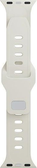 Rrip ore 3mk Silicone për Apple Watch, silikon, 42 45mm, bezhë