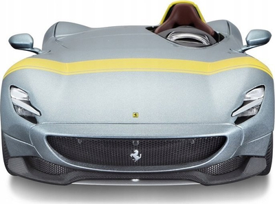 Maket veture Bburago Ferrari Monza SP1, shkalla 1:18, metal, gri me të verdhë