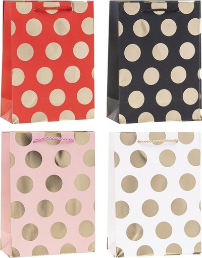Кеса за подарок Rosette Polka Dots, 18x24x8cm, Rosette Mix