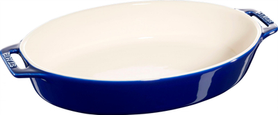Enë furre ovale Staub Ceramic, 17 cm, qeramike, blu