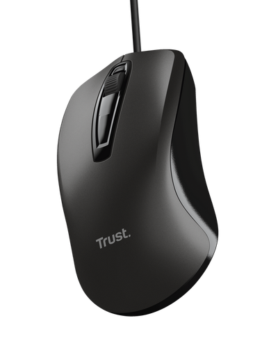Maus Trust Basics 24657, optik, me kabllo, i zi