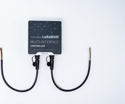 Kontrollus LoRaWAN Milesight UC502-868M, RS-485 RS-232, për jashtë, gri