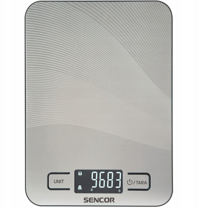 Peshore kuzhine Sencor SKS 8080, dixhitale, 10kg, ngjyrë argjendi