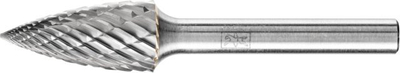 Freze karbidi për metal PFERD 21001022, diametër koke 12 mm, gjatësi pune 25 mm, ngjyrë argjendtë