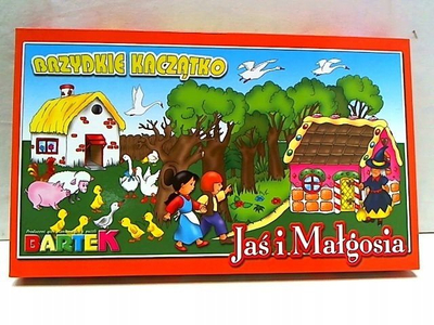 Loja tavoline Bartek Hansel and Gretel Ugly Duckling, set me 2 lojëra, për fëmijë 5 7 vjeç, shumëngjyrëshe