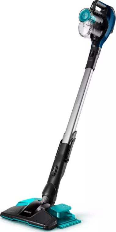Fshesë me korrent Philips SpeedPro Aqua FC6718 / 01, e zezë, e hirtë, e kaltër