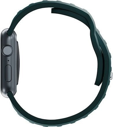 Rrip ore 3mk Silicone Watch Strap Evergreen për Apple Watch, 42 44 45 49 mm, silikon, jeshile