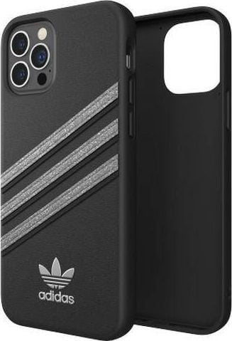 Futrollë telefoni Adidas OR Molded Case Woman, për iPhone 12 Pro, lëkurë, e zezë