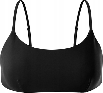 Top bikini për gra Aquawave Norte, rripa të rregullueshëm, mbyllje me kapëse, i zi