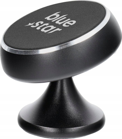 Mbajtëse magnetike për makinë Blue Star Short Stick, për panel dhe tavolinë, rrotullim 360°, e zezë