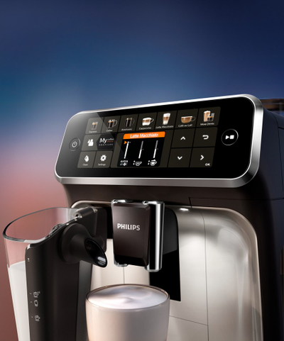 Makinë për kafe Philips EP5447/90 Fully-auto Espresso, 1.8 L, e zezë krom