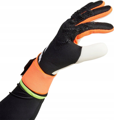 Doreza portjeri adidas Predator 30 Pro, latex URG 2.0, rrip elastik, të zeza, të bardha, neon