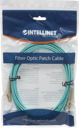 Kabllo fibër optike Intellinet OM3 50/125 LC LC, Duplex, 2m, jeshile