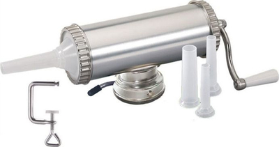 Mbushës salsiçesh Sausage Stuffer EH-6911 EB-3191, 2.5kg, manual, argjendtë