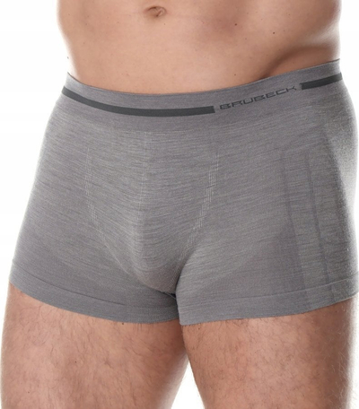 Boksera termikë burrash Brubeck Merino, nr. XL, gri
