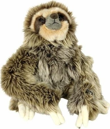 Lodër pelush sloth No Name, 28 cm, ngjyrë neutrale
