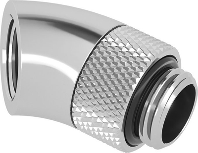 Pриклучок ротационен 45° Barrow, G1/4, од бронза, сребрен