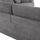 Divan këndor Symmet gri, këmbë antirust 314×314×90–102 cm (HM3269.03), gri