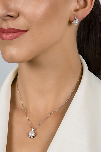 Set qafore + vathë Brilio Silver, të bardhë