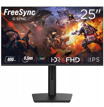 Monitor Rampage TITAN TT25F400F, 25", FHD 400Hz, IPS, i zi