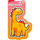 Puzzle shkumëz Puedo Dinosaur, 10 pjesë, portokalli