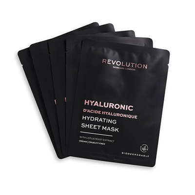 Maska për fytyrë Revolution Skincare Hydrating Hyaluronic Acid, 5 copë