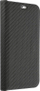 Kuti telefoni Vennus Book Carbon për Xiaomi Redmi 12C, kapak si libër, efekt karbon, e zezë