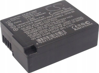 Bateri kamerë Cameron Sino CS-BLC12MX, 1000mAh, Li-ion, e zezë