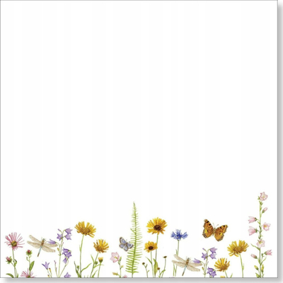 Set shënimesh Wildflower Garden Desk Notes, kuti me 250 fletë, mbyllje me magnet, shumëngjyrëshe