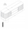 Kabinet TV Edaxo SCAVA, 140 x 40 x 46 cm, front i rifrugur, dru natyral