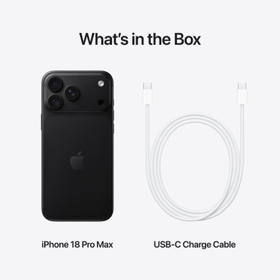 Apple iPhone 18 Pro Max, 2TB, Black
