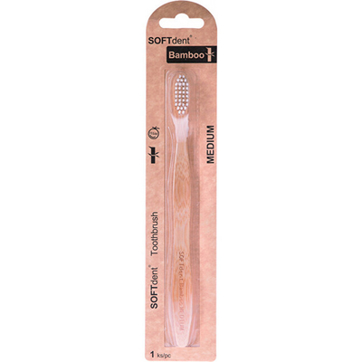 Furçë dhëmbësh SOFTdent BAMBOO z65869, medium