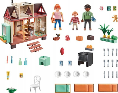 Lodër shtëpi e vogël Playmobil My Life 71509 Tiny House, 2 kate, me figurina