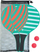 Set raketash plazhi Schildkrot SFS Beach Paddle Ball, 2 raketa, 2 topa, shumëngjyrësh