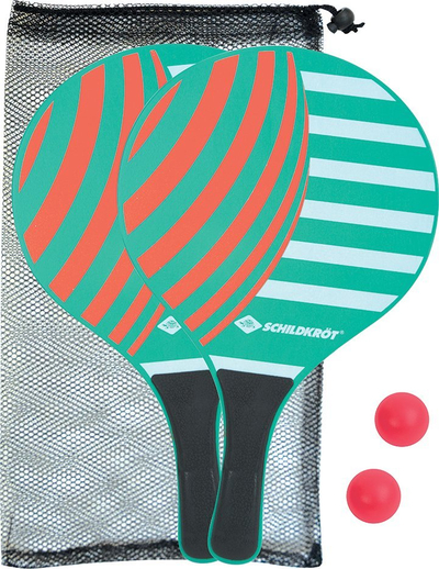 Set raketash plazhi Schildkrot SFS Beach Paddle Ball, 2 raketa, 2 topa, shumëngjyrësh